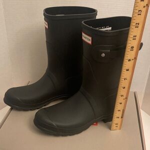 Hunter Women's Original Short Back Adjustable Rain Boot Size 9